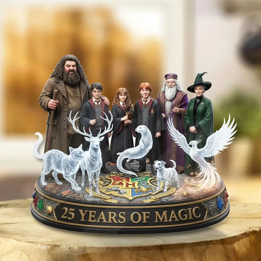 Harry Potter Merch 25th Anniversary Acrylic Plaque Present Ideas For Him - Merchluma