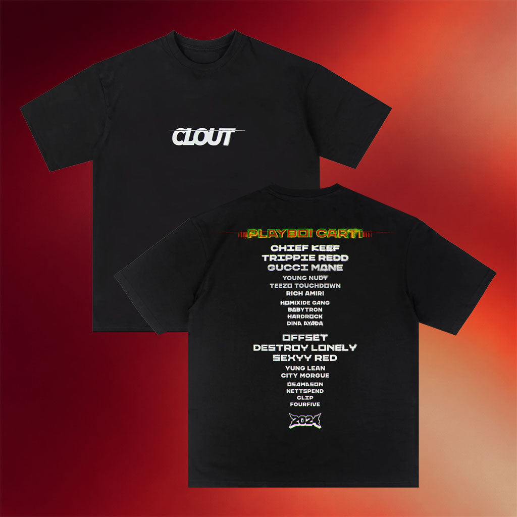 CLOUT Festival Merch 2026 CLOUT 3 0 Lineup T-Shirt Gifts For Music Lovers - Merchluma