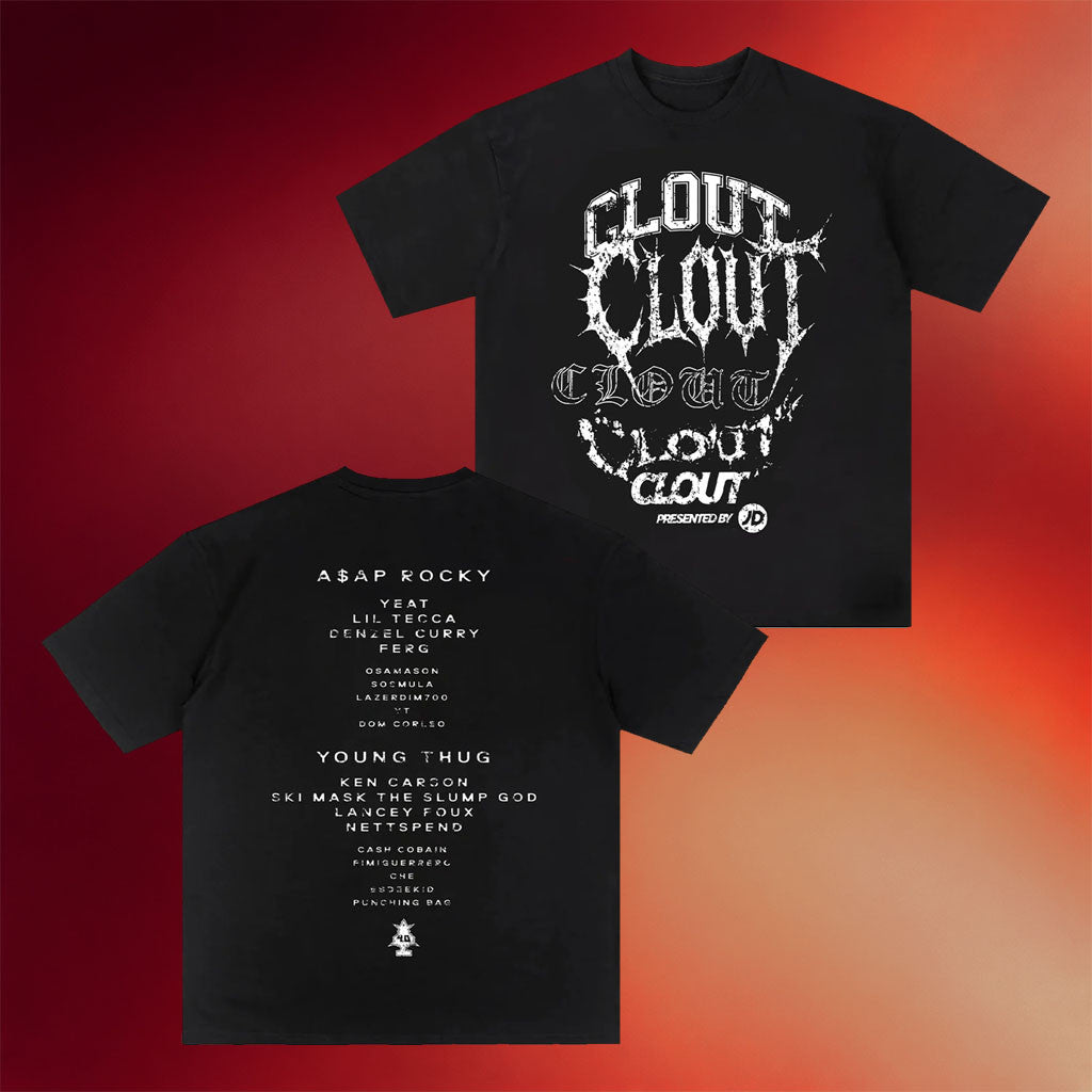 CLOUT Festival Merch 2026 CLOUT 4 0 Lineup T-Shirt Music Related Gifts For Guys - Merchluma