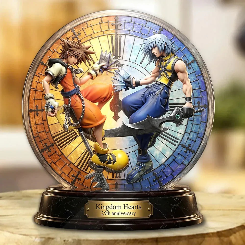 Kingdom Hearts Merch Kingdom Hearts 25th Anniversary Acrylic Plaque Gifts For Men - Merchluma