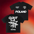 CLOUT Festival Merch 2026 GloGang X CLOUT Poland T-Shirt Gifts For Hip Hop Lovers - Merchluma