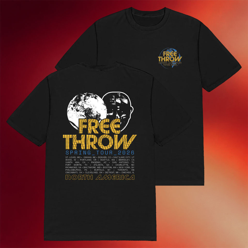 Free Throw Merch North America 2026 Tour T-Shirt Free Throw Shirt Cool Gifts For Music Lovers - Merchluma