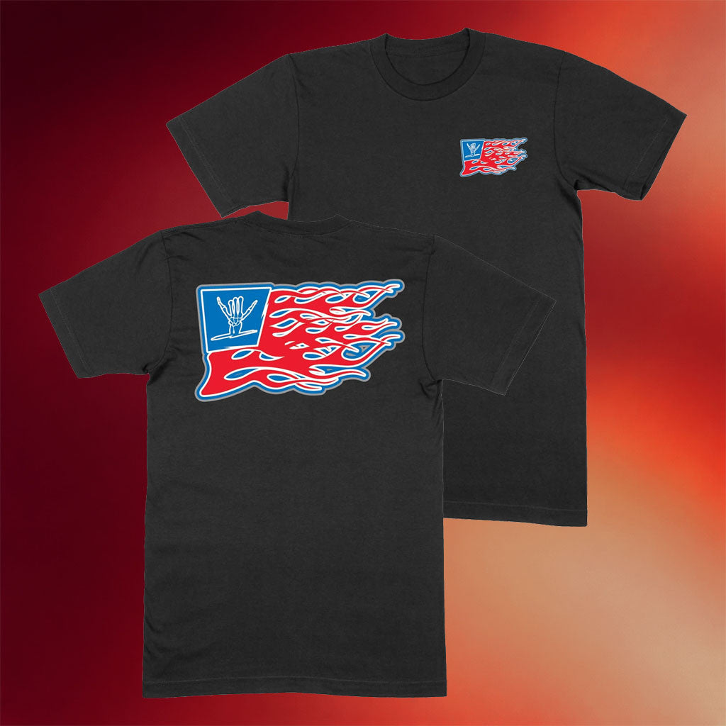 Shreddy Lyfe Merch 2026 Flame Flag T-Shirt Shreddy Lyfe Shirt Gifts For My Boyfriend - Merchluma