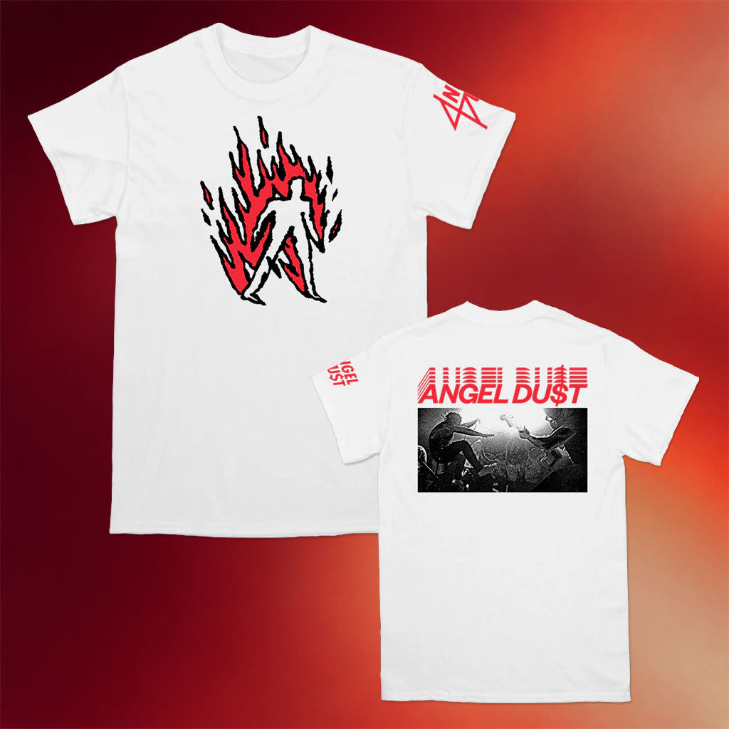 All In Merch 2026 Angel Dust Man On Fire Live T-Shirt Angel Dust Tour Merch Rock Fan Gifts - Merchluma