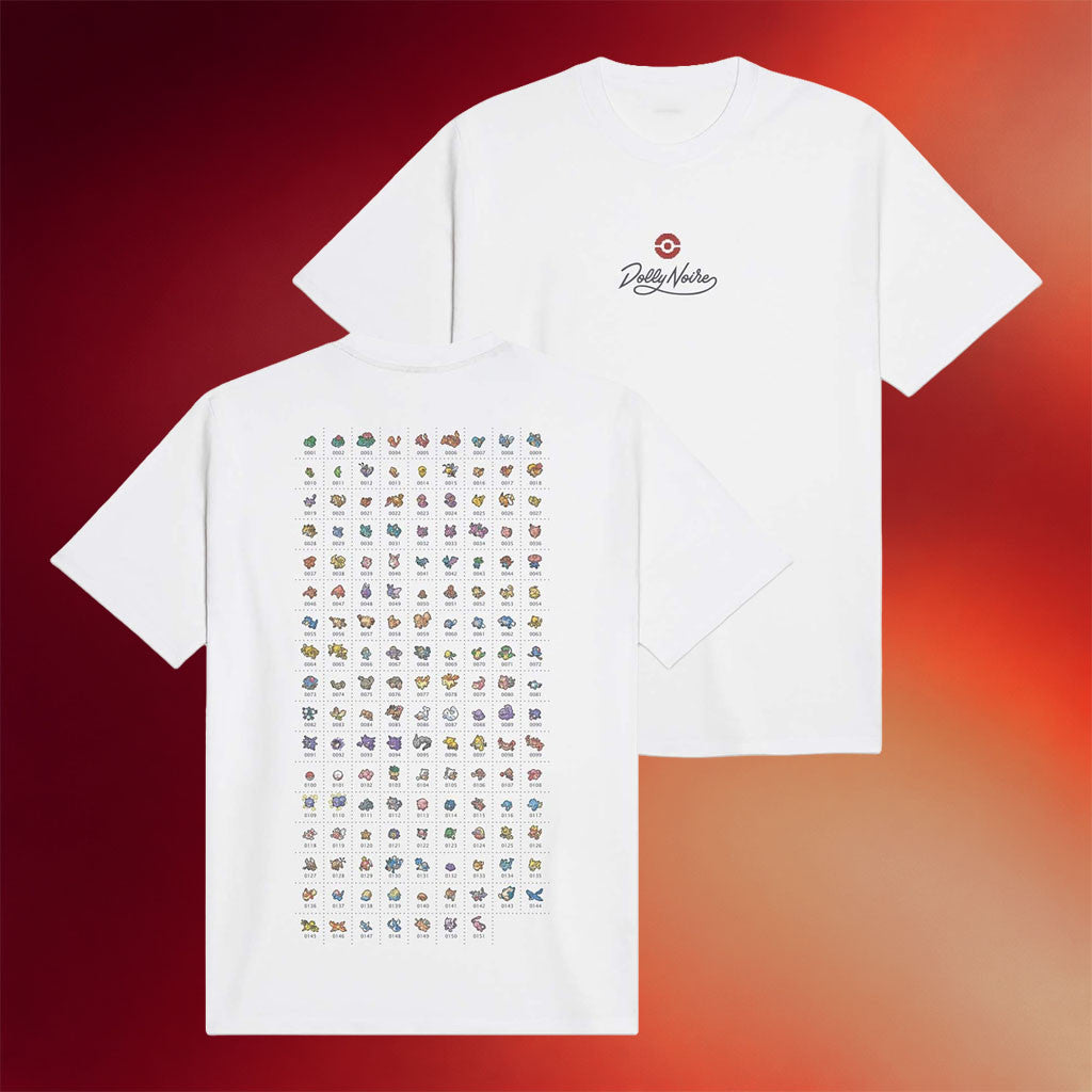Pokemon Center Merch 2026 Pokemon X Dolly Noire Pokedex T-Shirt Gift Ideas For Brothers - Merchluma