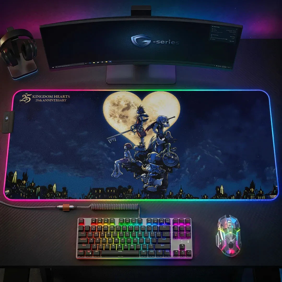 Kingdom Hearts Merch 25th Anniversary Gaming Desk Mat Gifts For Brother - Merchluma