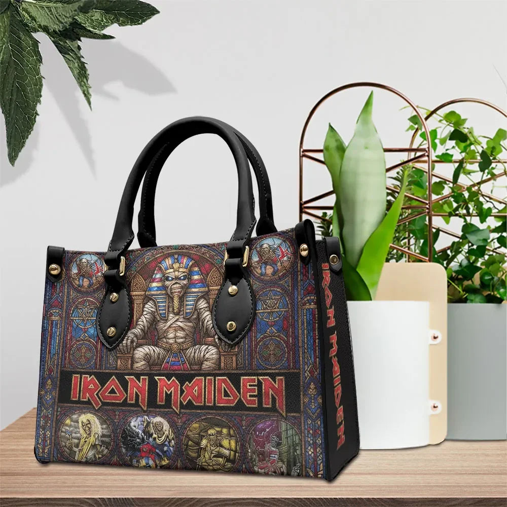 Iron Maiden 2026 World Tour Leather Handbag Run For Your Live Clothing Present For Men - Merchluma