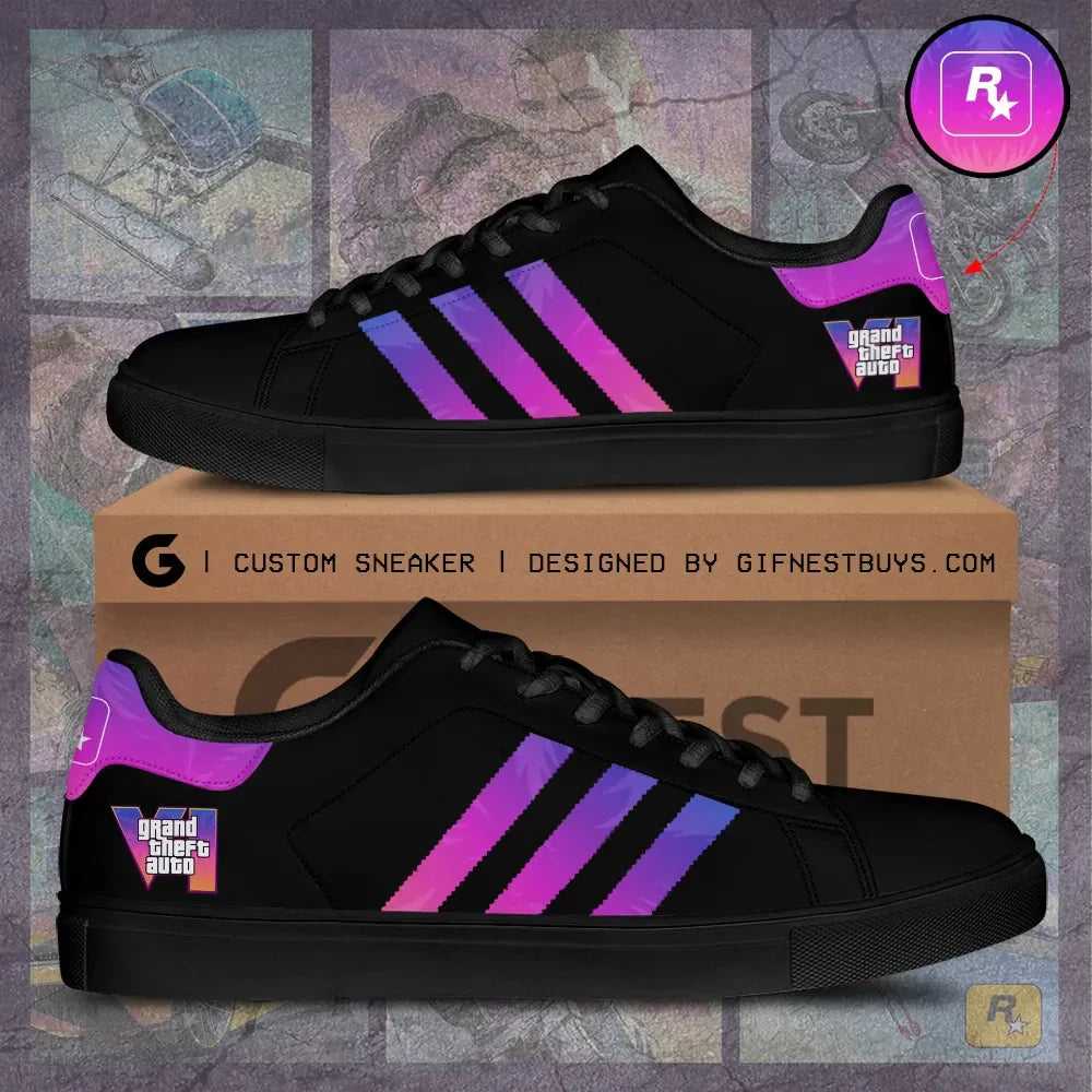 Grand Theft Auto VI Shoes Vice City Merch Useful Gifts Ideas For Dad - Merchluma