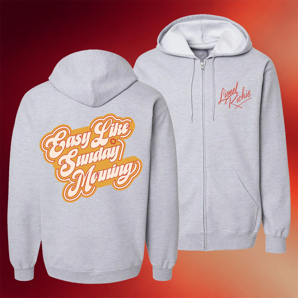 Lionel Richie Merch 2026 Easy Like Sunday Morning Zip Hoodie Lionel Richie Tour Merch Fan Gifts - Merchluma