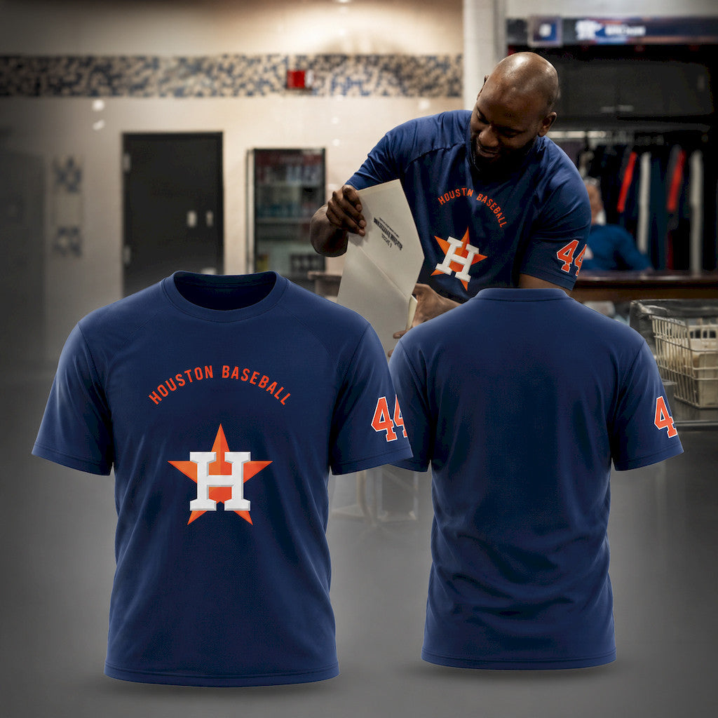 Houston Astros Merch 2026 Houston Baseball #44 T-Shirt Presents For Baseball Lovers - Merchluma