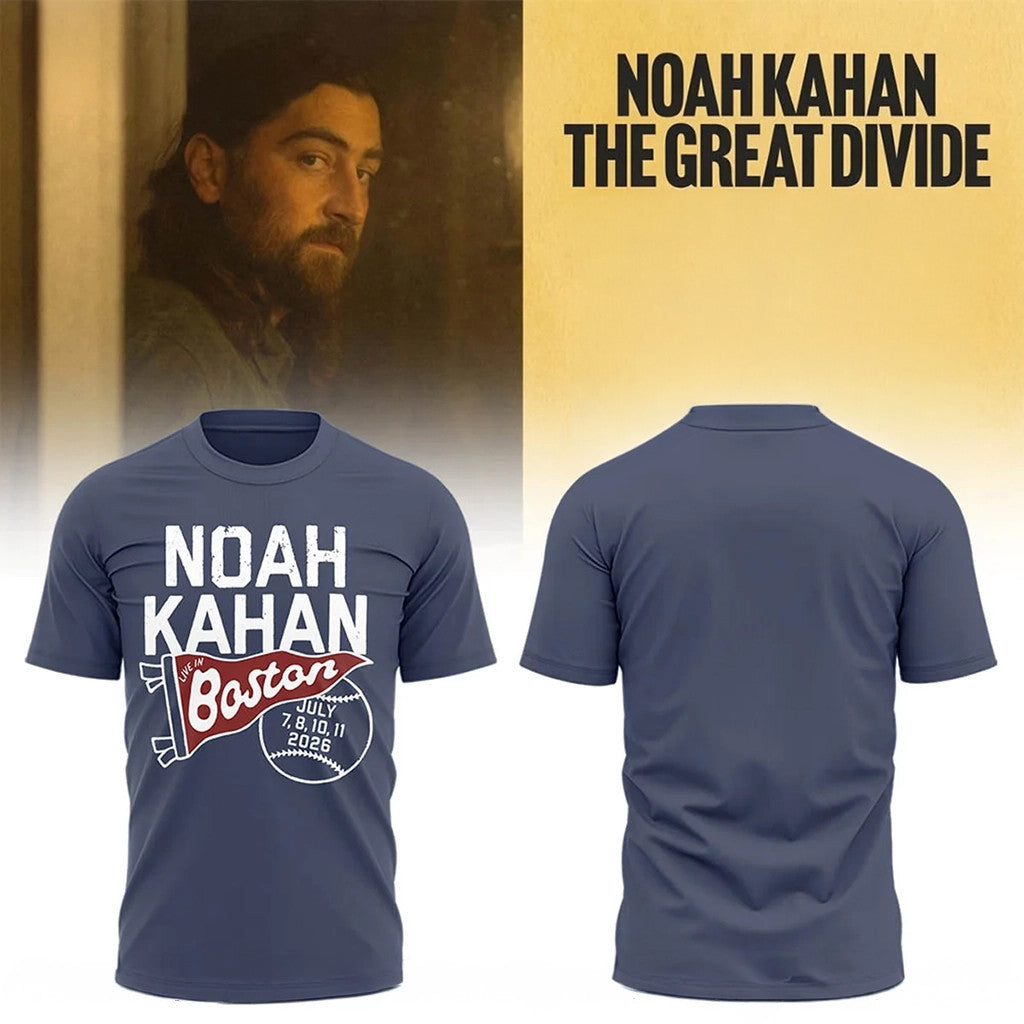 Noah Kahan The Great Divide Tour 2026 At Fenway Park Boston Shirt Noah Kahan Boston Merch - Merchluma