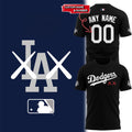 Personalized Los Angeles Dodgers X KAWS 2026 Special Black Shirt LA Dodgers Merch Gift For Him - Merchluma