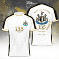 Newcastle United 135Th Anniversary White Shirt Newcastle United FC Merch Gift For Husband - Merchluma