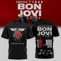 Bon Jovi Forever Tour 2026 Signature Graphic T-Shirt Bon Jovi Merch Gift For Music Lovers - Merchluma