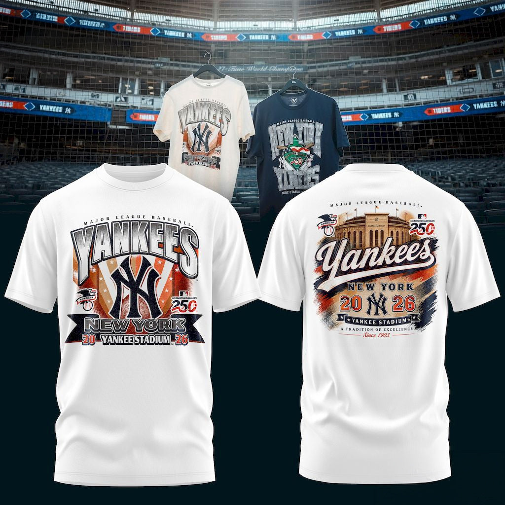 New York Yankees America 250 Independence Day T-Shirt NY Yankees Merch Patriotic Gifts - Merchluma