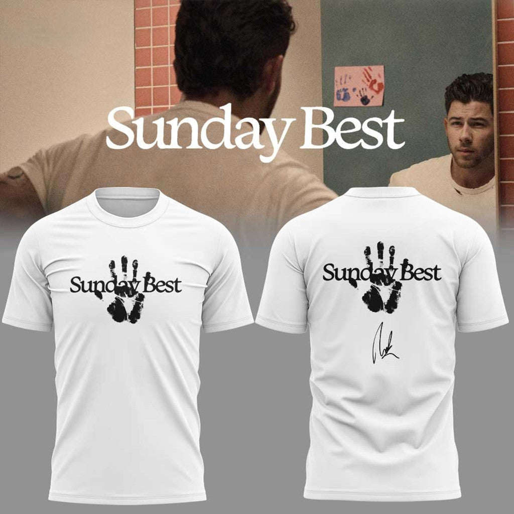 Nick Jonas Sunday Best Tour 2026 Signature T-Shirt Nick Jonas Merch Music Gift Ideas For Guys - Merchluma