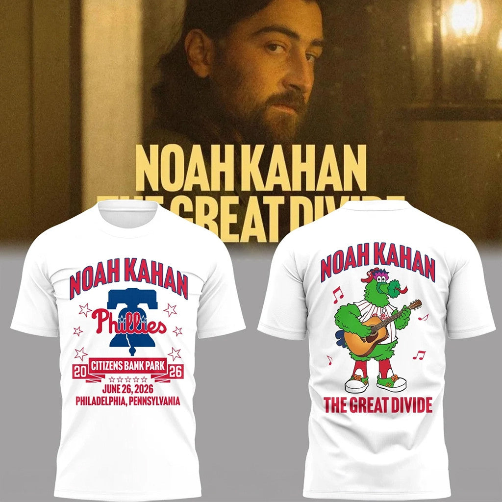 Noah Kahan The Great Divide Tour 2026 At Citizens Bank Park T-Shirt Noah Kahan Merch Fan Gifts - Merchluma