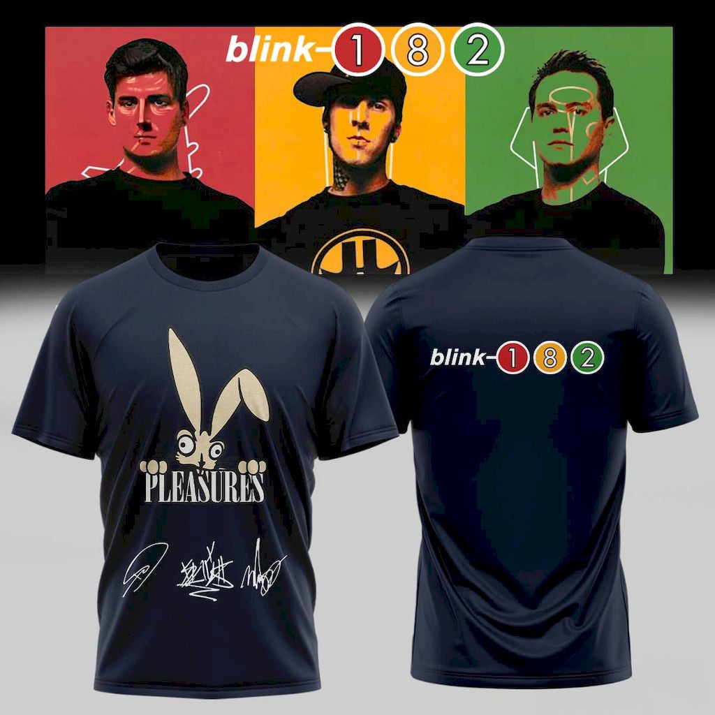 Blink 182 Take Off Your Pants And Jacket Concert T-Shirt Pleasures Shirt Blink 182 Tour Merch - Merchluma