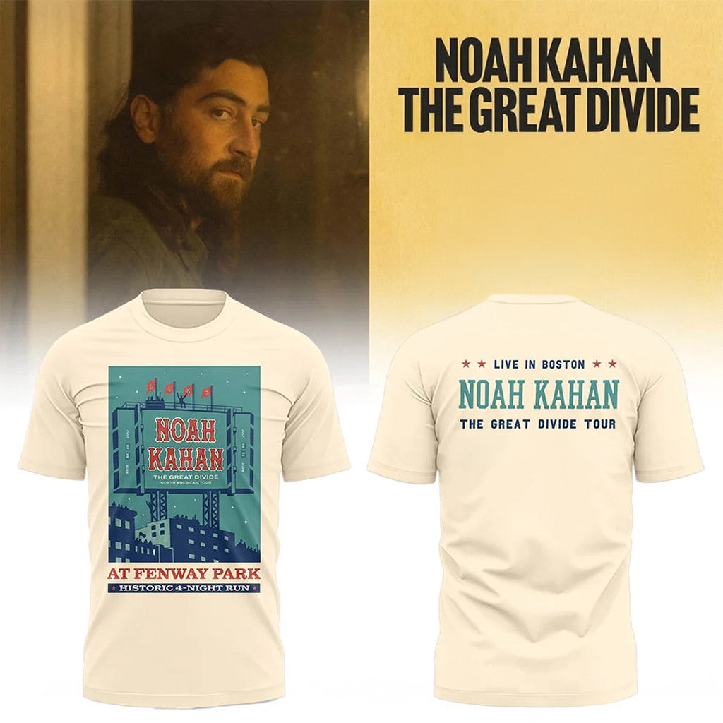 Noah Kahan The Great Divide Tour 2026 At Fenway Park Boston Shirt Noah Kahan Concert Merch - Merchluma