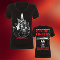 Stiff Little Fingers Merch 2026 Putting The Fast In Belfast 8 Black Event V-Neck Shirt Women's - Merchluma