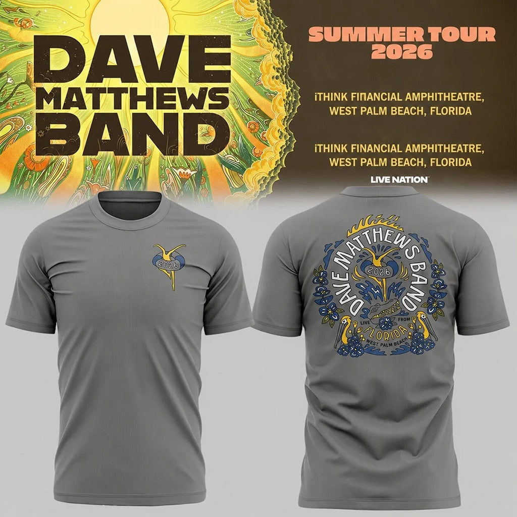 Dave Matthews Band Summer Tour 2026 Florida Shirt Dave Matthews Band Merch Gift For Fans - Merchluma
