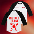 New York Sunshine Merch 2026 Install Team Lobster Raglan Shirt Great Gifts For Brothers - Merchluma
