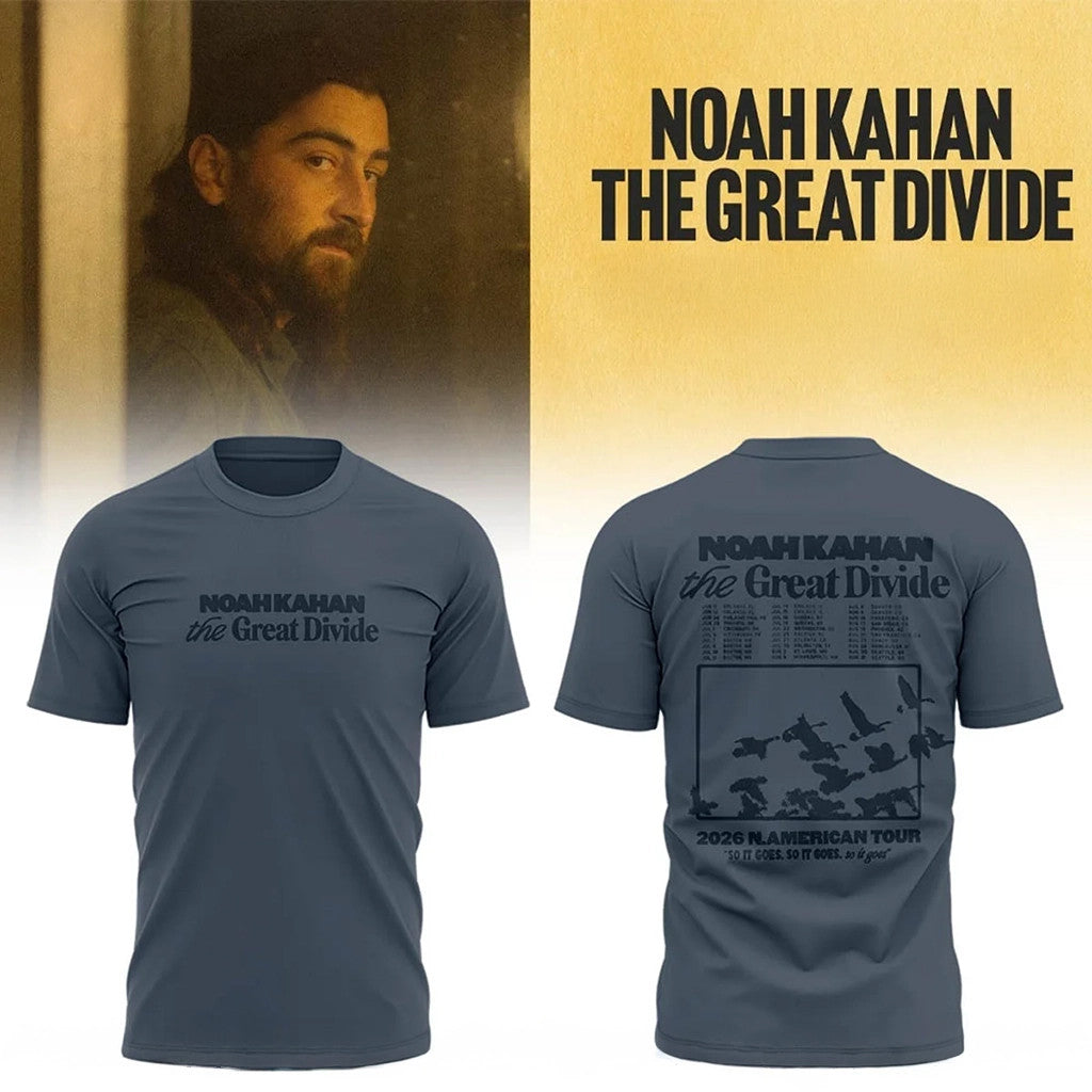 Noah Kahan Tour Merch 2026 Noah Kahan The Great Divide Tour T-Shirt Music Fan Gear Gifts Ideas - Merchluma