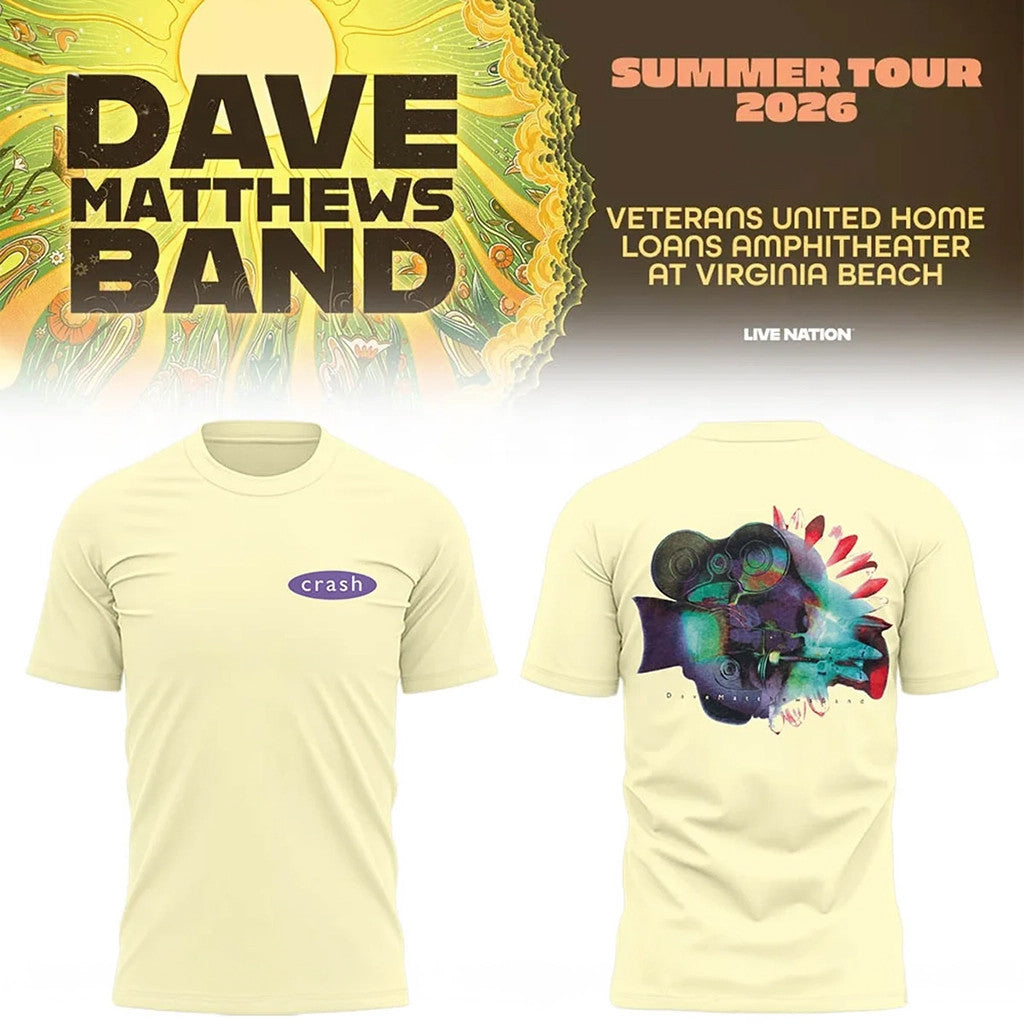 Dave Matthews Band Summer Tour 2026 T-Shirt Crash 30th Anniversary Shirt DMB Merch Fan Gifts - Merchluma