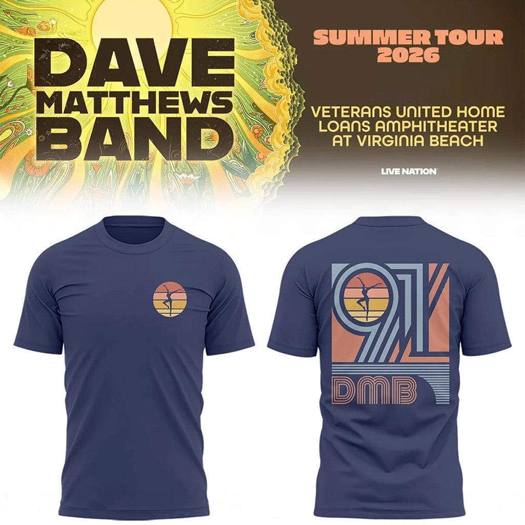 Dave Matthews Band Summer Tour 2026 T-Shirt DMB Merch Music Lover Gifts For Him - Merchluma