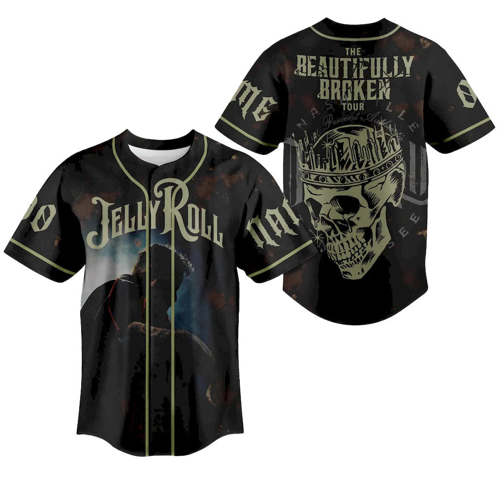 Jelly Roll The Beautifully Broken Tour Jersey 2026 Jelly Roll Merch Best Gift For Music Fans - Merchluma