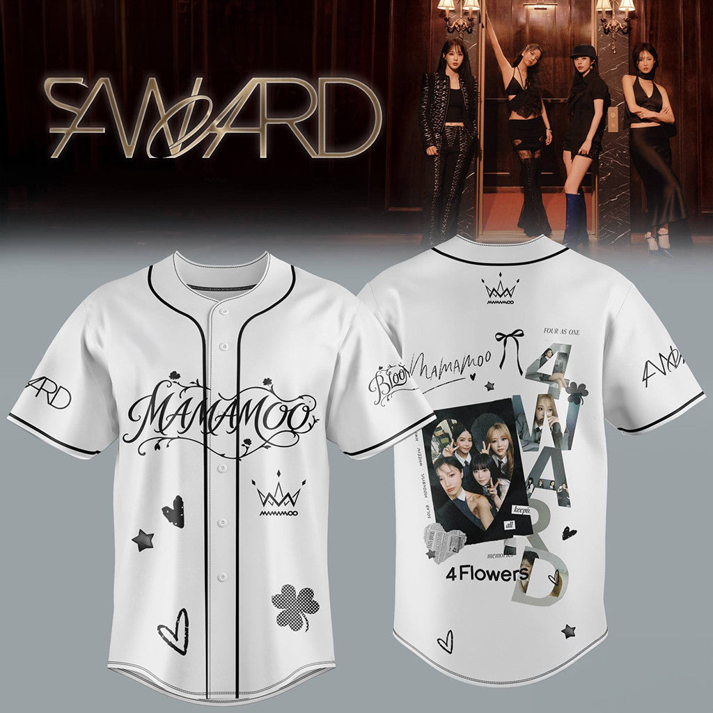 Mamamoo 2026 4WARD World Tour Baseball Jersey Mamamoo Concert Merch Gift for Kpop Fans - Merchluma