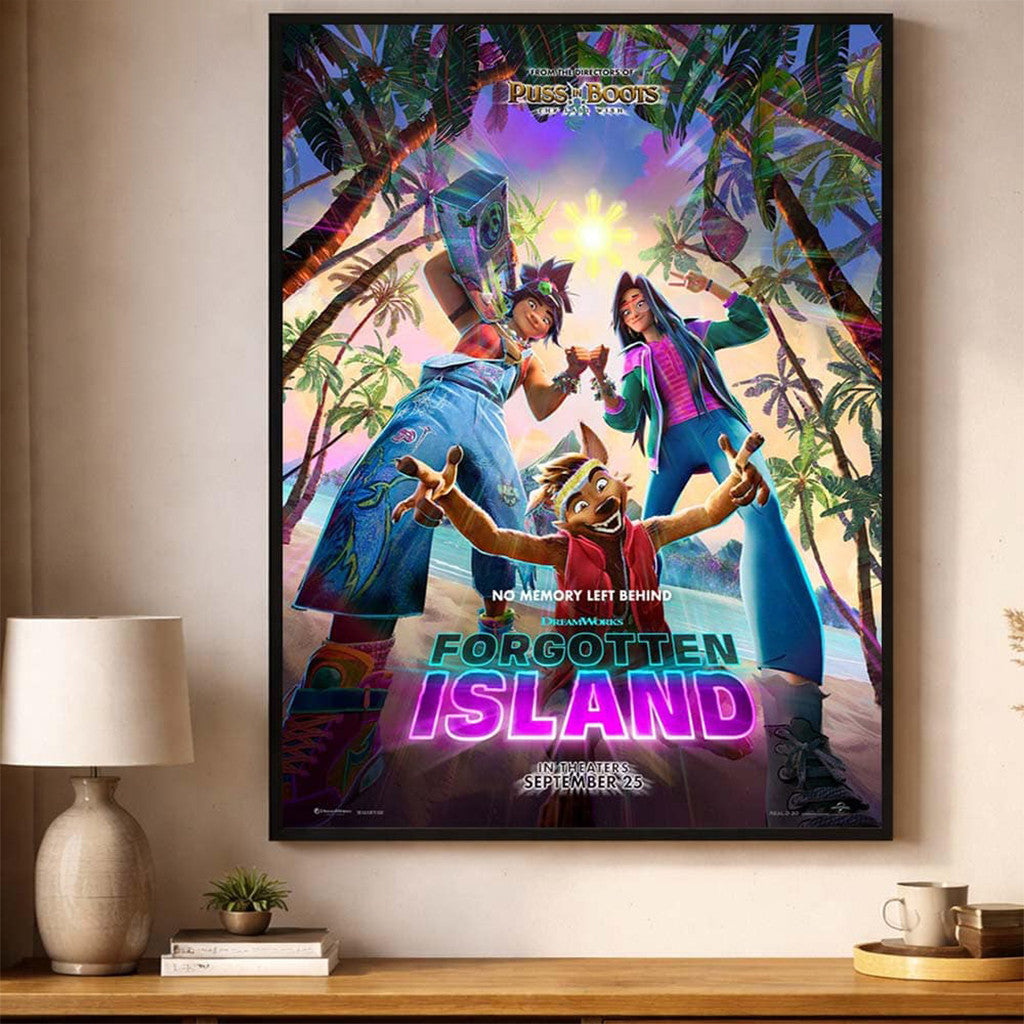 Dreamworks New Animated Original Movie Poster Forgotten Island Merch Birthday Gifts For Husband - Merchluma
