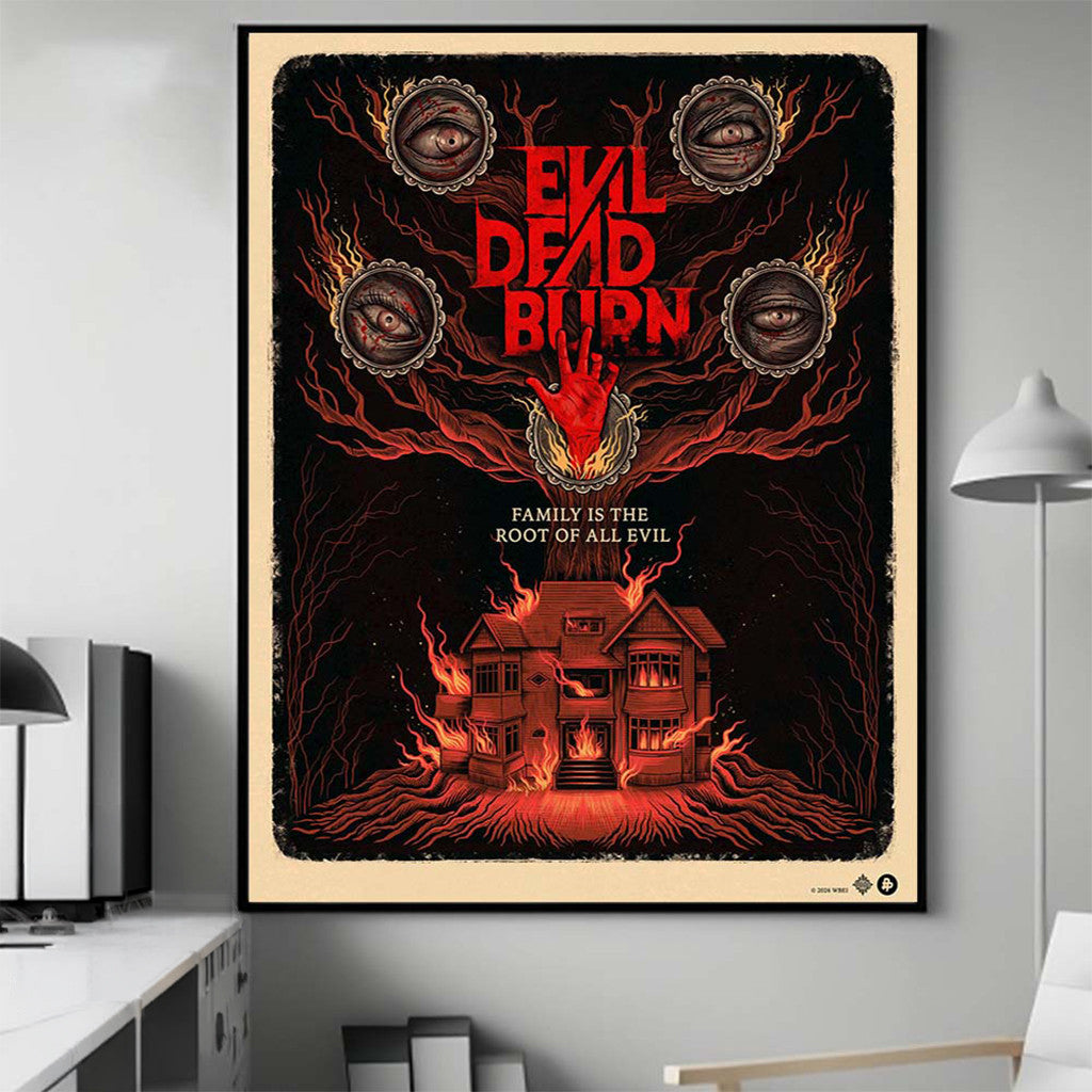 Evil Dead Burn Horror Movie Poster Family Is The Root Of All Evil Merch Best Gifts For Him - Merchluma