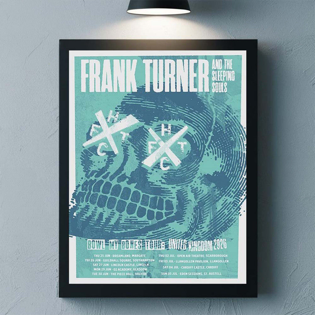 Frank Turner And The Sleeping Souls Poster Bowl My Bones UK Tour 2026 Merch Gift For Decor - Merchluma