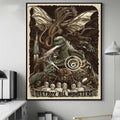Godzilla Merch Destroy All Monsters Kaiju Battle Movie Poster Retro Gifts For Fans - Merchluma
