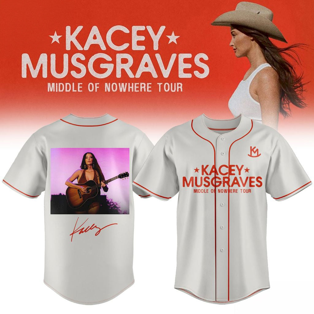 Kacey Musgraves Middle Of Nowhere Tour Baseball Jersey Kacey Musgraves Merch 2026 Fan Gifts - Merchluma