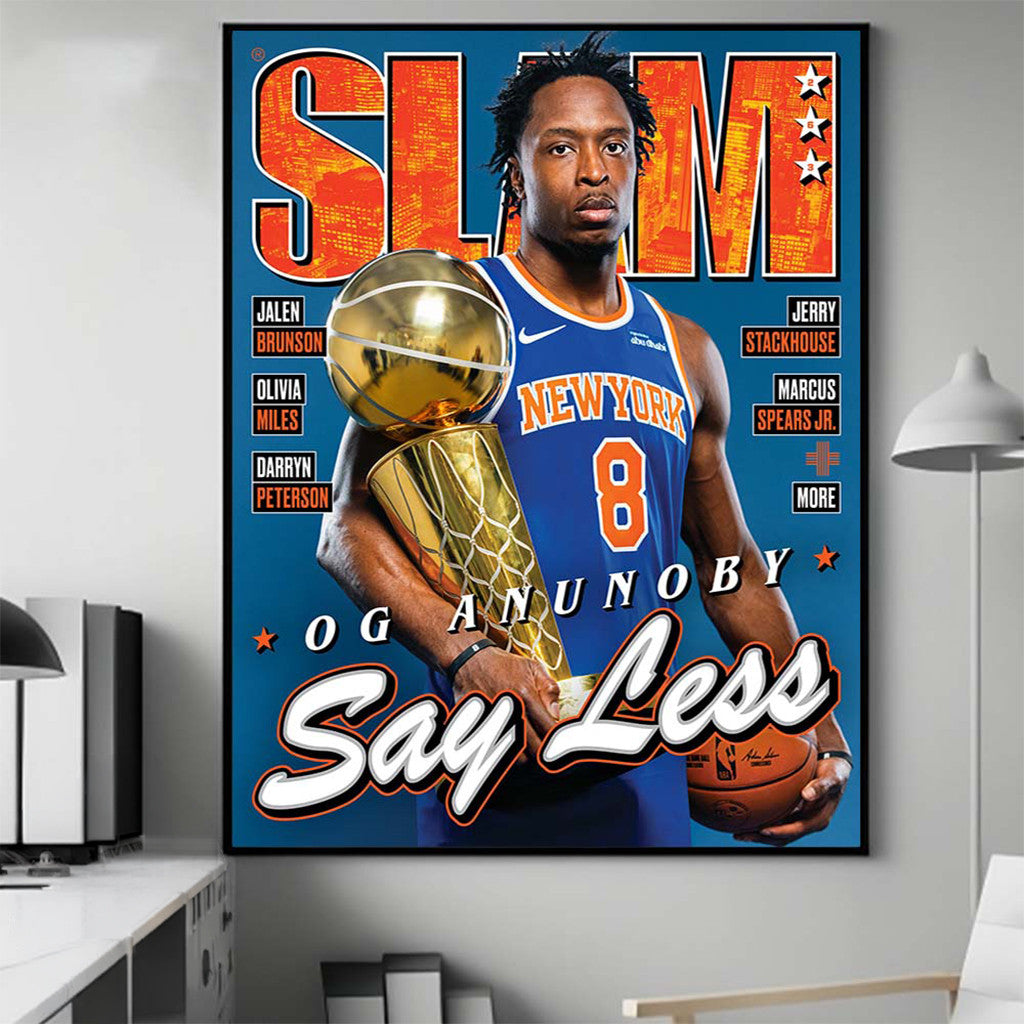 OG Anunoby SLAM 263 Magazine Cover Poster New York Knicks Champions Merch Gift Ideas For Him - Merchluma