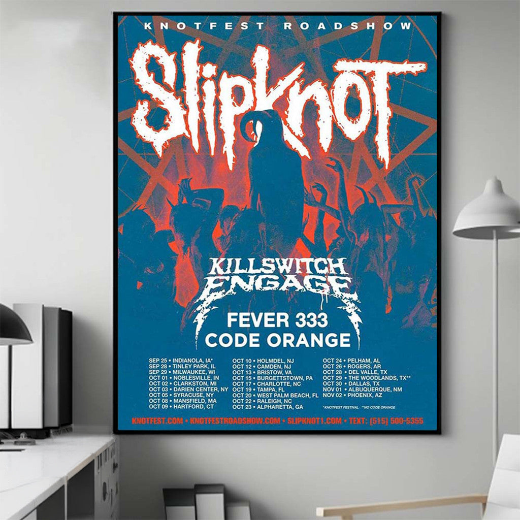 Slipknot Knotfest Roadshow Tour Poster Slipknot Merch Good Gifts For Him - Merchluma