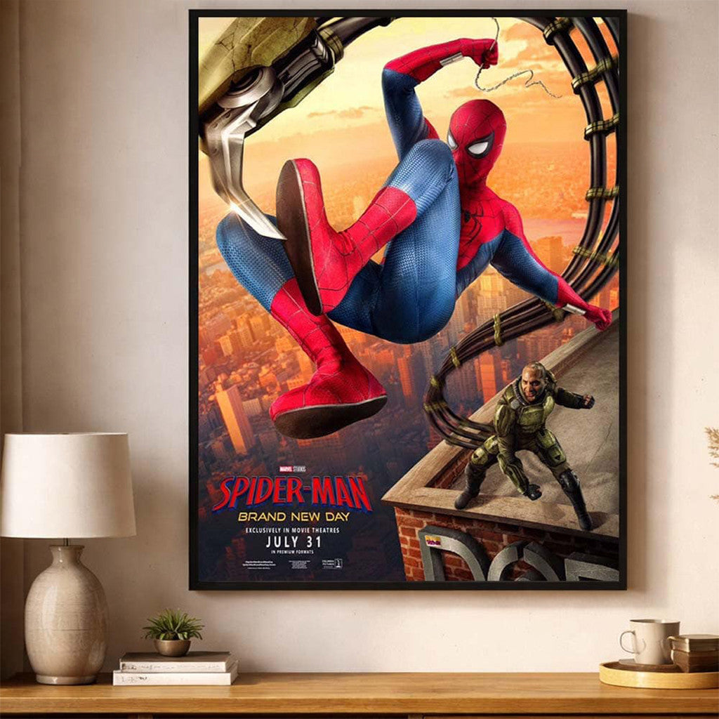 Spider-Man Brand New Day Movie Poster 2026 Spider-Man Merch Gifts For My Home - Merchluma