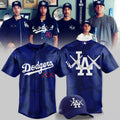 Los Angeles Dodgers X KAWS Blackout Baseball Jersey 2026 LA Dodgers Merch Gift For Fans - Merchluma