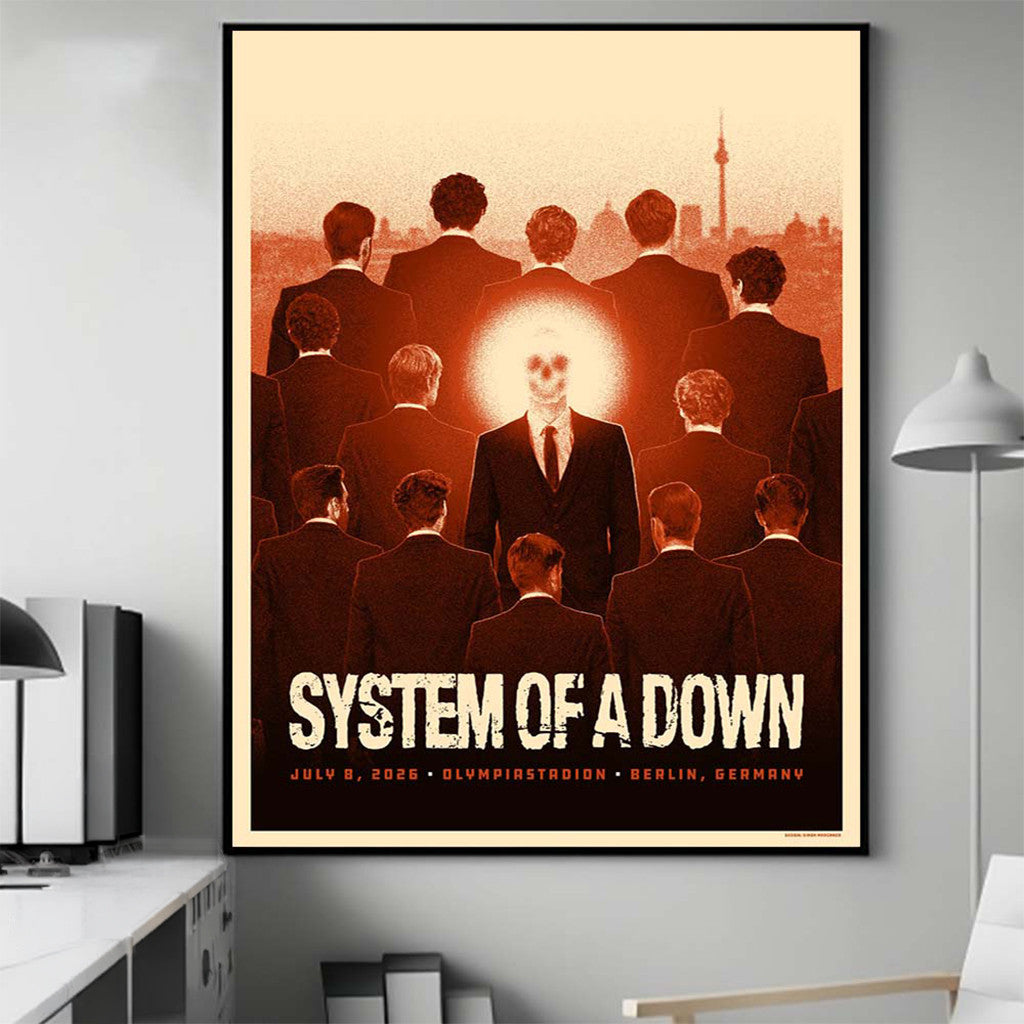 System Of A Down Berlin 2026 Poster SOAD Olympiastadion Berlin Merch Birthday Presents For Men - Merchluma