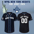 Personalized New York Heights WPBL New 2026 Season Away Baseball Jersey NY Heights Merch - Merchluma