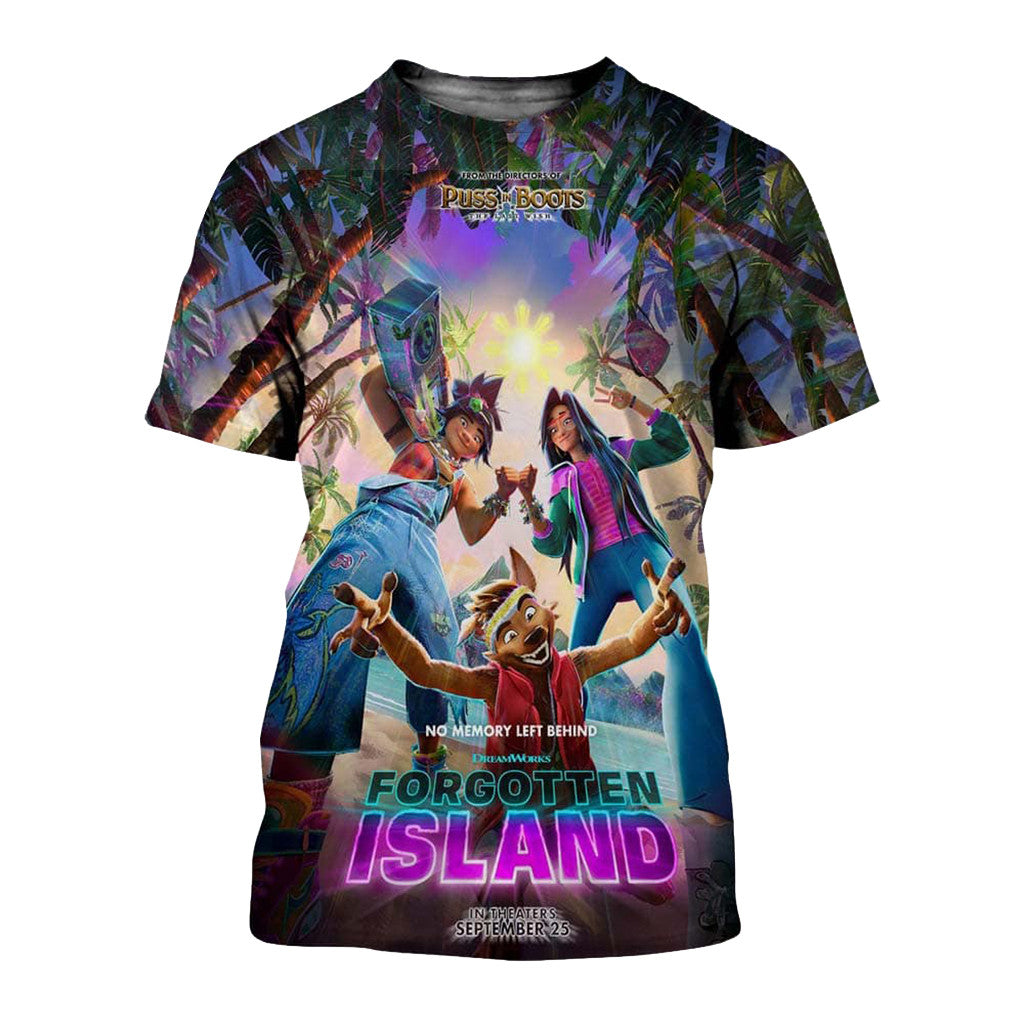 Dreamworks New Animated Original Movie Poster T-Shirt Forgotten Island Merch Gift Ideas - Merchluma