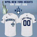 Personalized New York Heights WPBL New 2026 Season Home Baseball Jersey NY Heights Merch - Merchluma
