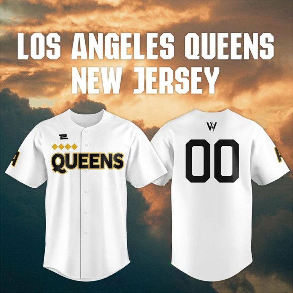 Personalized Los Angeles Queens WPBL New 2026 Season Home Baseball Jersey LA Queens Merch White - Merchluma