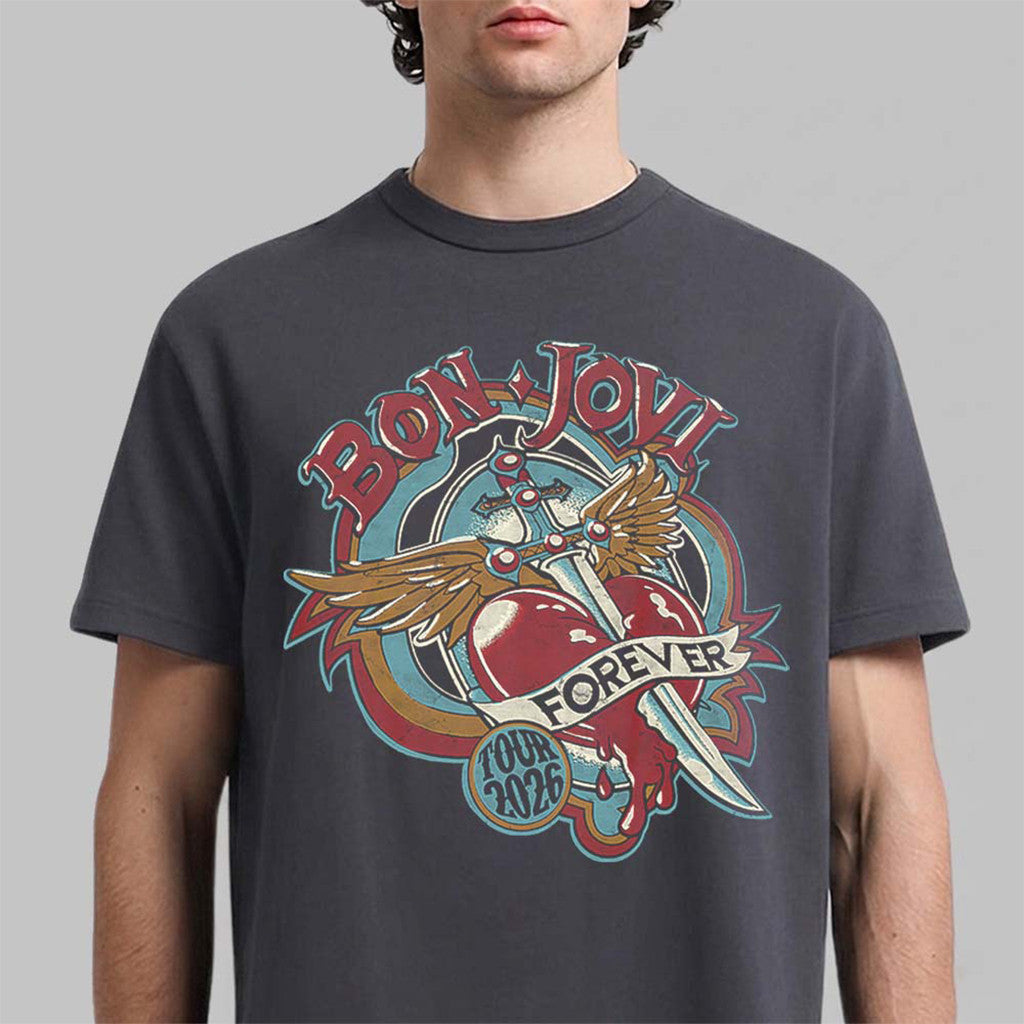 Bon Jovi Forever Tour 2026 Merch Bon Jovi T-Shirt Birthday Gifts For Him - Merchluma