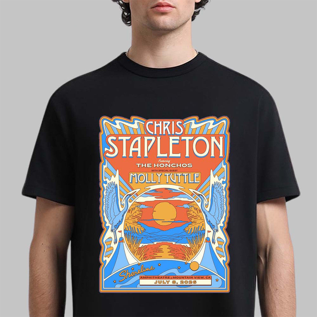 Chris Stapleton Mountain View 2026 T-Shirt Chris Stapleton Merch Birthday Gift For Him - Merchluma