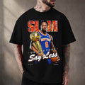 New York Knicks Merch OG Anunoby Say Less New York Knicks Champion T-Shirt Best Gifts For Fans - Merchluma