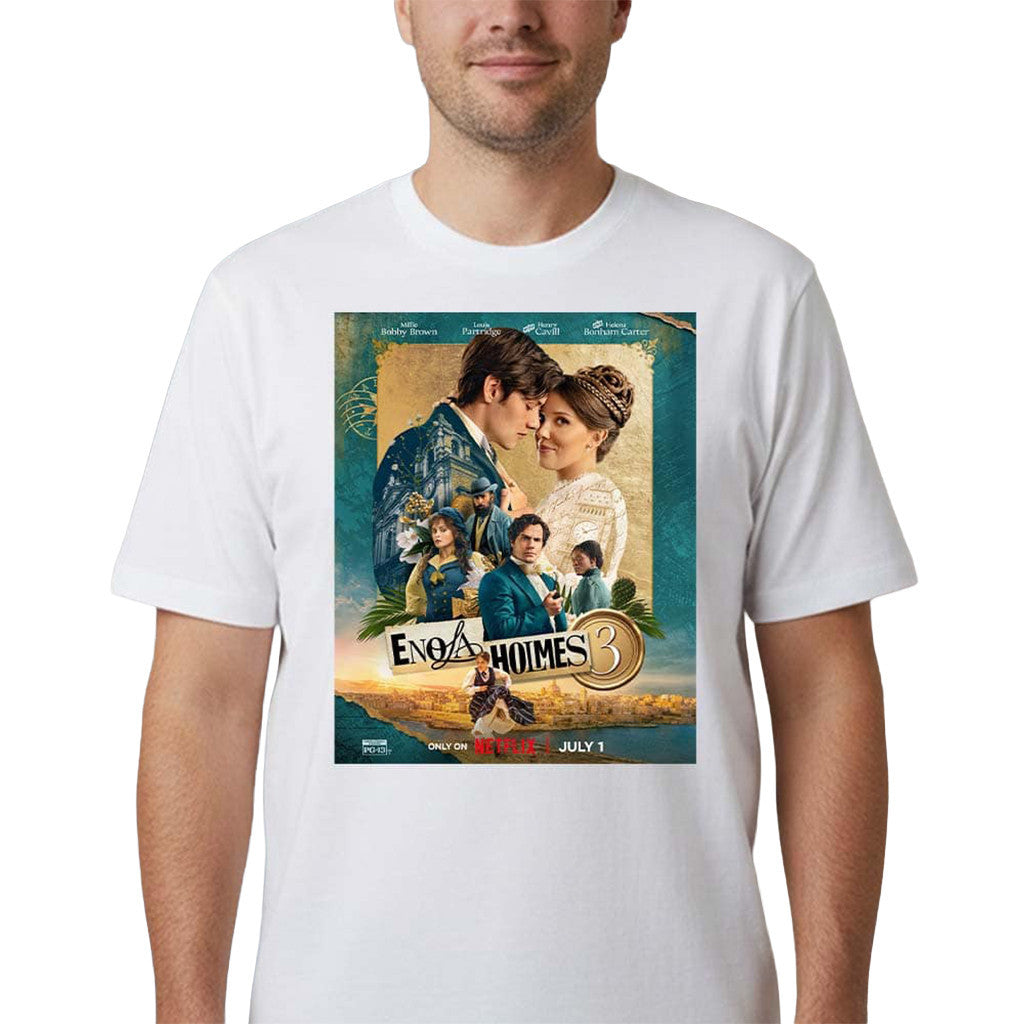 Enola Holmes 3 Merch Millie Bobby Brown Enola Holmes 3 Netflix T-Shirt Gifts Ideas - Merchluma