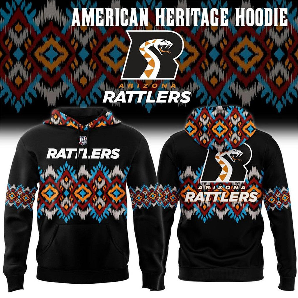Arizona Rattlers Native American Heritage 2026 Hoodie Arizona Rattlers Merch Football Fan Gifts - Merchluma